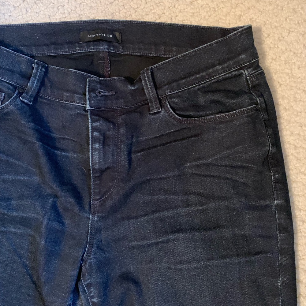 Ann Taylor Dark Blue Ankle Jeans - Picture 2 of 3